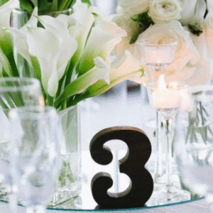 Table Numbers - Dark wood