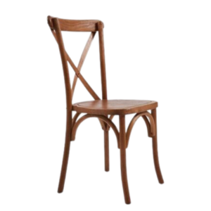 Cross Back Chair - Chestnut