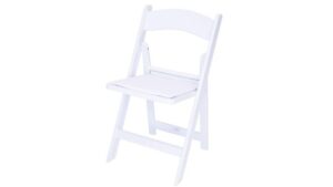 Padded Resin Chair - White