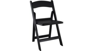 Padded Resin Chair - Black