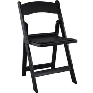 Padded Resin Chair - Black