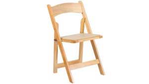 Padded Wood Chair - Natural