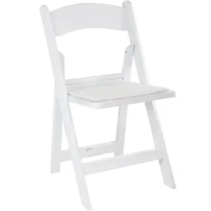 Kids White Folding Padded Chair