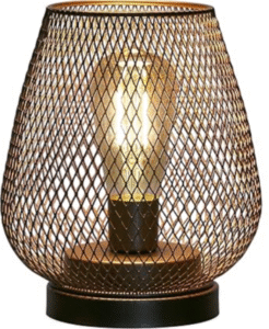 Metal Cage Cordless Table Lamp - 6.7"