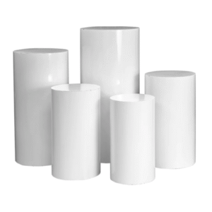 Display Stand Cylinder White Round - Extra Large