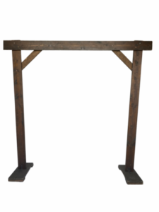 Bridal Arch - Rectangular Wood Finish