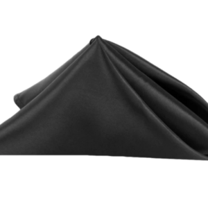 Linen Napkin - Black Satin