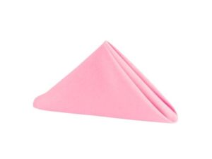 Linen Napkin - Bubble Gum Pink Poly