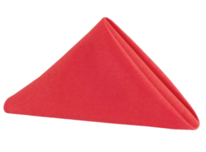 Linen Napkin - Hot Coral Poly
