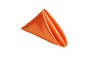 Linen Napkin - Orange Satin