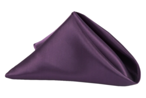Linen Napkin - Plum Satin