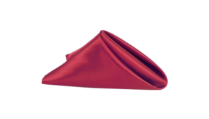 Linen Napkin - Wine Red Satin