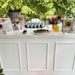 Madison White Wood Panel Bar - 6ft