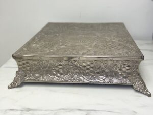 Silver Cake Stand - Square 18"