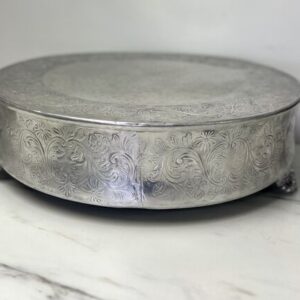 Silver Vintage Cake Stand - Round 22"